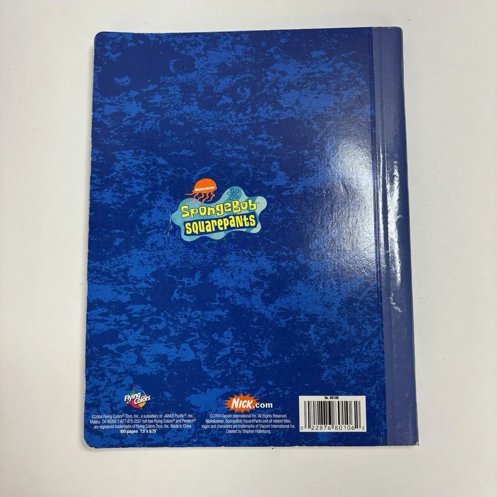 VTG 2004 SpongeBob SquarePants Baseball Nickelodeon Notebook 100 Pages